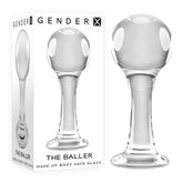Gender X THE BALLER GLASS BUTT PLUG - Mr and Mrs D's